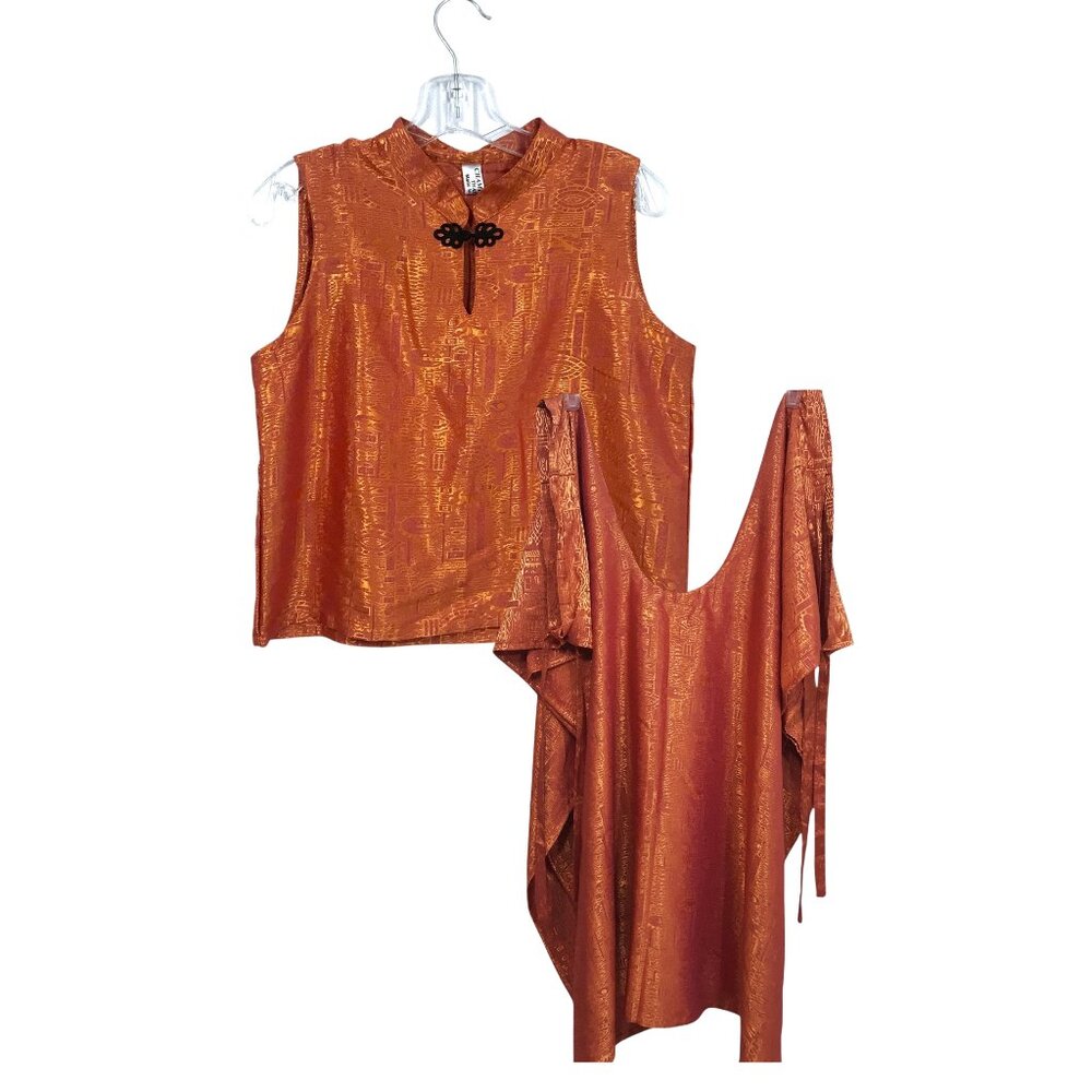 Indian 100% Silk Blouse and Saree Drape Champagnes Silk L, XL